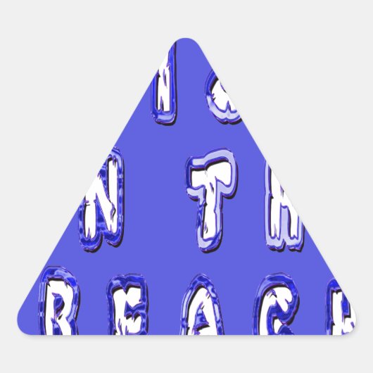 Opgegroeid op het strand: Serene Beach Life Memori Sticker (Voorkant)