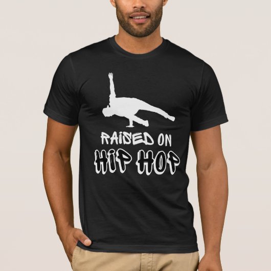 Opgegroeid op Hip Hop Dancer T-shirt (Voorkant)