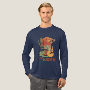 Opgegroeid op land - Rustiek Western ontwerp Tri-Blend Shirt