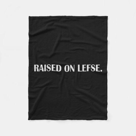 Opgegroeid op Lefse Fun Noors Eten Familie Vakanti Fleece Deken (Voorkant)