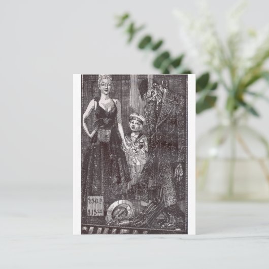 Opgehangen Briefkaart (Staand voorkant)