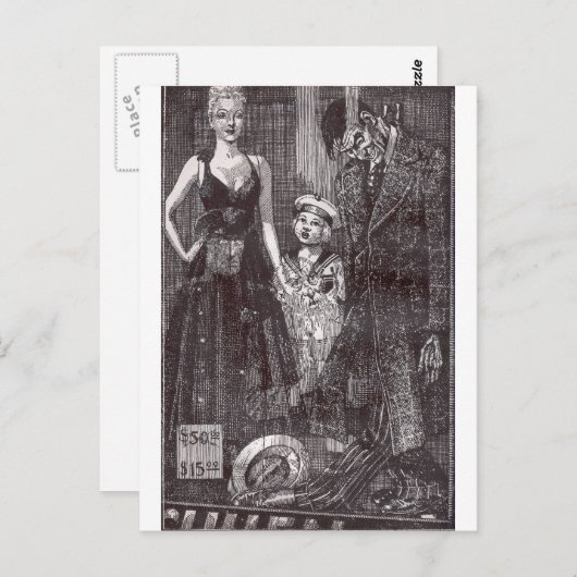 Opgehangen Briefkaart (Voorkant / Achterkant)