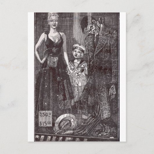 Opgehangen Briefkaart (Voorkant)