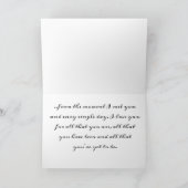 Opgehangen voor jou feestdagen kaart (Binnen)