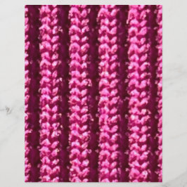 Opgeheven breipatroon in heet roze, plakboekdocume