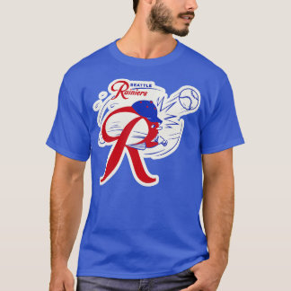 Opgeheven Seattle Rainiers Baseball Mascot T-shirt