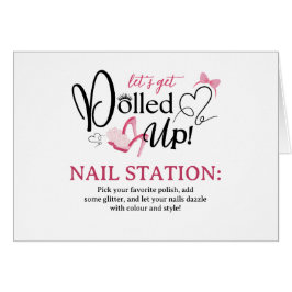 Opgeklapte nagelstation opgevouwen Kaart