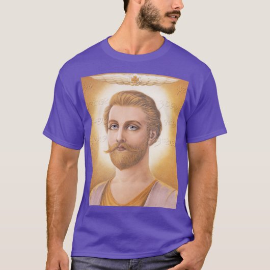 Opgeklommen Meester Saint Germain-7th Ray Master T-shirt (Voorkant)
