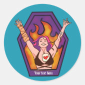 Opgeknapte sticker (Voorkant)