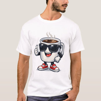 Opgekrikte Koffie T-shirt