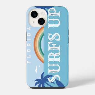 OPGEKUSTOMIZEERDE SURFS UP FLORIDA iPhone 14 HOESJE