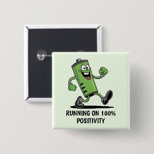 Opgeladen Batterij Vierkante Button 5,1 Cm