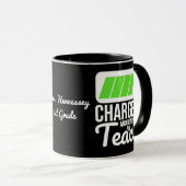 Opgeladen en klaar om zwarte koffie-Mok te bekijke Mok (Voorkant rechts)