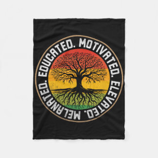 Opgeleid Gemotiveerd Verheven Melanated Bhm Afro B Fleece Deken