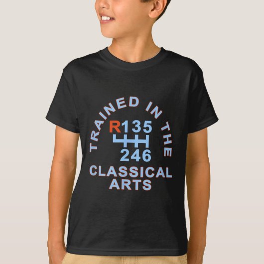 Opgeleid in de Clical Arts Funny Gift T-shirt Mann (Voorkant)