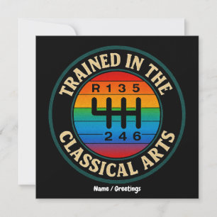 Opgeleid in de klassieke kunst handmatige transmis kaart