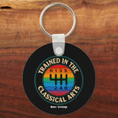 Opgeleid in de klassieke kunst handmatige transmis sleutelhanger (Voorkant)