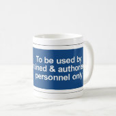 opgeleid personeel koffiemok (Voorkant rechts)