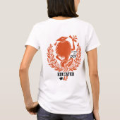 "Opgeleide AF" Twerk Team Oranje afstudeerfeest T-shirt (Achterkant)