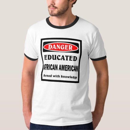 Opgeleide Afrikaanse Amerikaan. T-shirt (Voorkant)