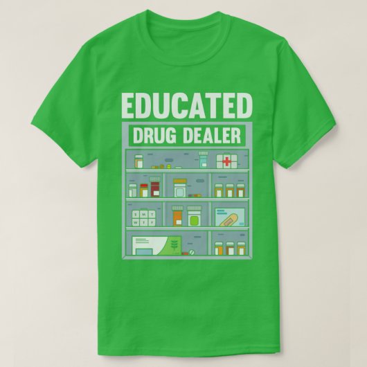 Opgeleide apothekersmotief t-shirt (Design voorkant)