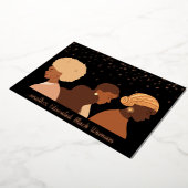 Opgeleide Black Woman 2022 Afstuderen Uitnodiging (Gedraaid)