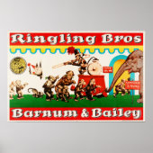 Opgeleide diercircus ringling Bros Barnum Baileys Poster (Voorkant)