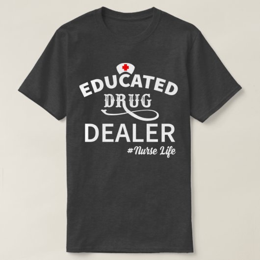 Opgeleide drugsdealer 5 t-shirt (Design voorkant)