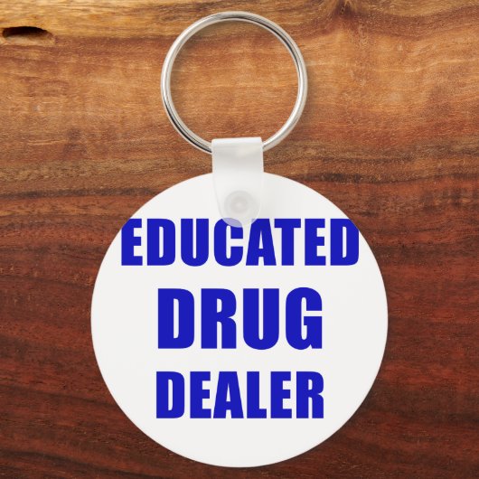Opgeleide drugsdealer (apotheker) sleutelhanger (Voorkant)