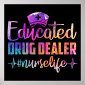 Opgeleide drugsverpleger Zuster Life Funny Zuster Poster (Voorkant)