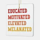 Opgeleide Gemotiveerde Gemelaneerde Leraar Cool Keramisch Ornament (Links)