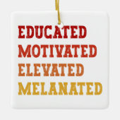 Opgeleide Gemotiveerde Gemelaneerde Leraar Cool Keramisch Ornament (Voorkant)