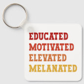 Opgeleide Gemotiveerde Gemelaneerde Leraar Cool Sleutelhanger (Voorkant)