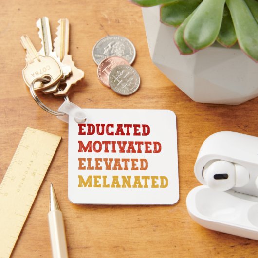 Opgeleide Gemotiveerde Gemelaneerde Leraar Cool Sleutelhanger (Bureau)