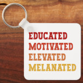 Opgeleide Gemotiveerde Gemelaneerde Leraar Cool Sleutelhanger (Voorkant)