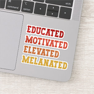 Opgeleide Gemotiveerde Gemelaneerde Leraar Cool Sticker