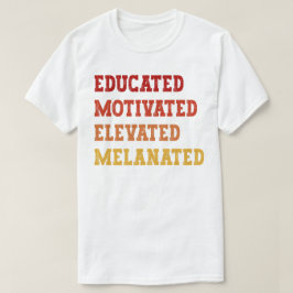 Opgeleide Gemotiveerde Gemelaneerde Leraar Cool T-shirt