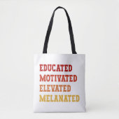 Opgeleide Gemotiveerde Gemelaneerde Leraar Cool Tote Bag (Voorkant)