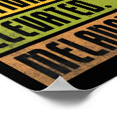 Opgeleide Gemotiveerde Verhoogde Gemelaneerde BHM  Poster (Hoek)