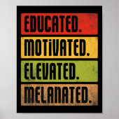 Opgeleide Gemotiveerde Verhoogde Gemelaneerde BHM  Poster (Voorkant)