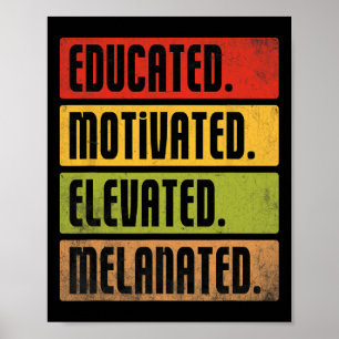 Opgeleide Gemotiveerde Verhoogde Gemelaneerde BHM Poster