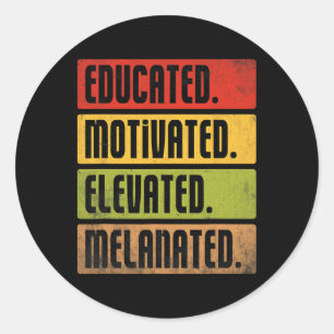 Opgeleide Gemotiveerde Verhoogde Gemelaneerde BHM Ronde Sticker