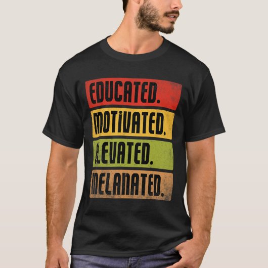 Opgeleide Gemotiveerde Verhoogde Gemelaneerde BHM  T-shirt (Voorkant)