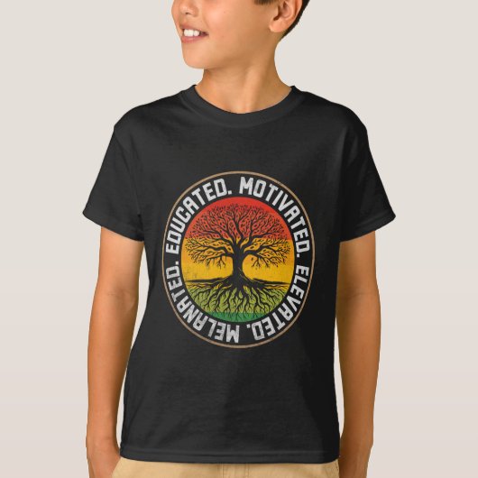 Opgeleide Gemotiveerde Verhoogde Gemelaneerde BHM T-shirt (Voorkant)