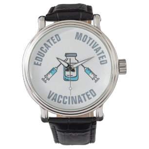 Opgeleide gevaccineerde COVID-vaccins Horloge
