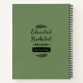 Opgeleide Herboristen natuurlijke geneeskunde Notitieboek (Achterkant)