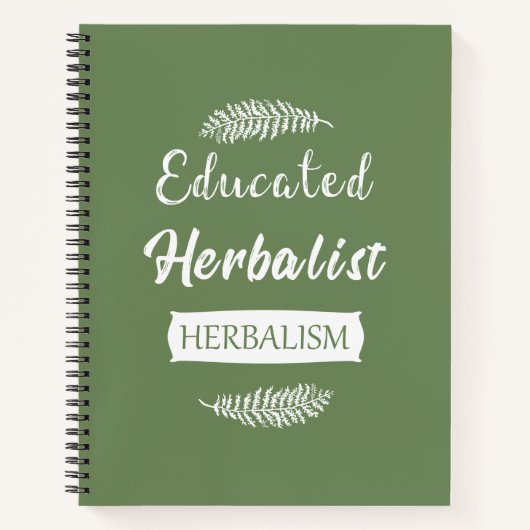 Opgeleide Herboristen natuurlijke geneeskunde Notitieboek (Voorkant)