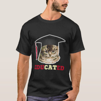 Opgeleide kat in de kast van de Graduatie Funny Af T-shirt