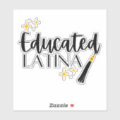 Opgeleide Latina met sterren en Tassel Sticker (Vel)