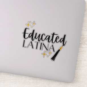 Opgeleide Latina met sterren en Tassel Sticker